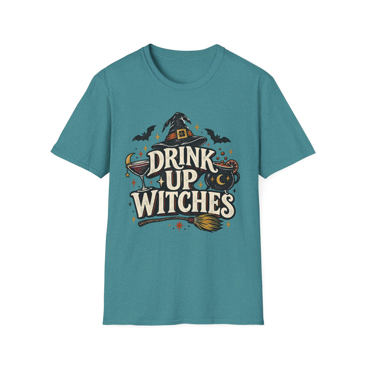 Drink Up Witches Vintage Halloween Tee