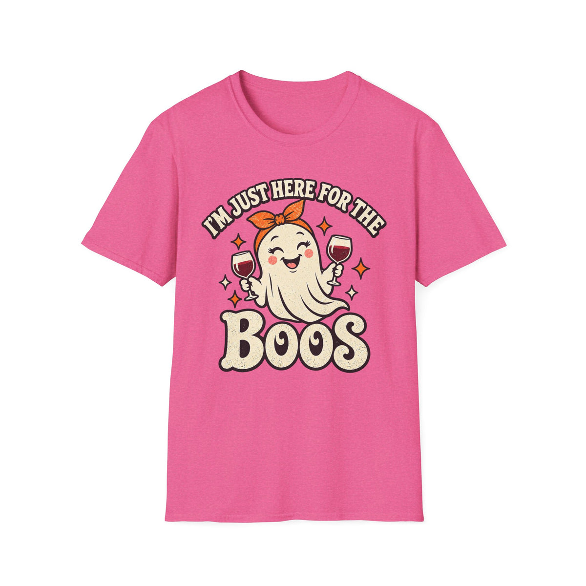 I’m Just Here for the Boos Ghost Halloween Tee