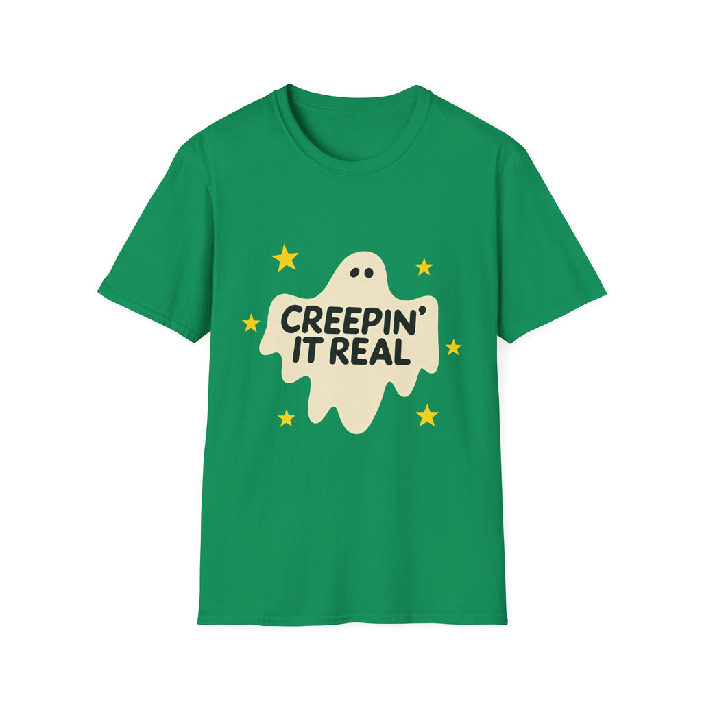 Creepin’ It Real Retro Halloween Ghost Tee