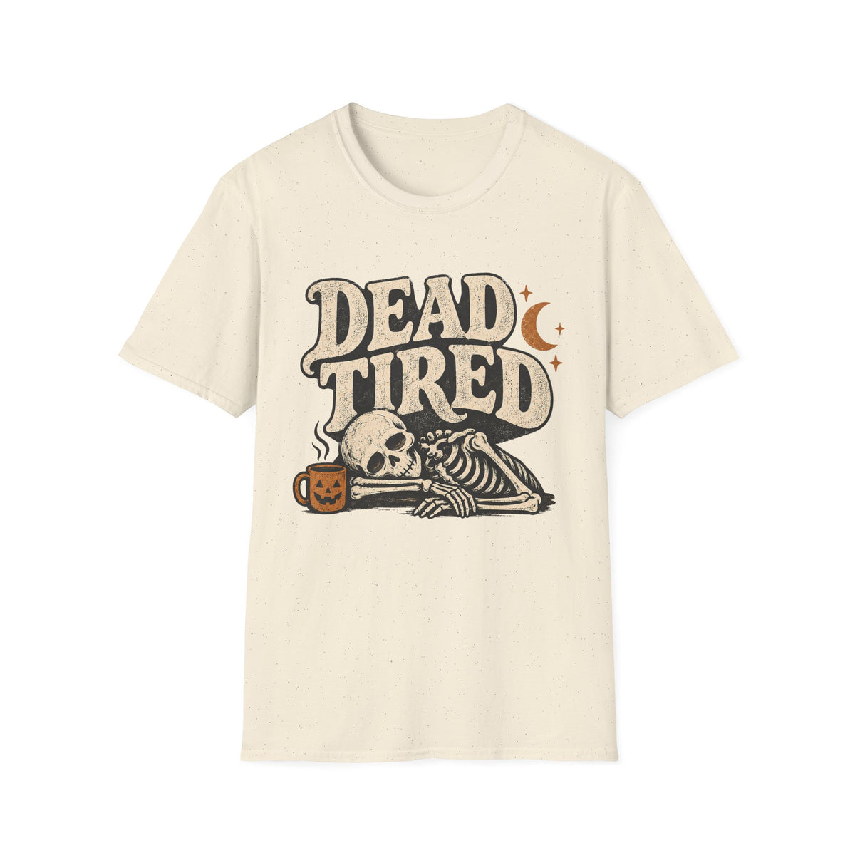 Dead Tired Vintage Halloween Skeleton Tee