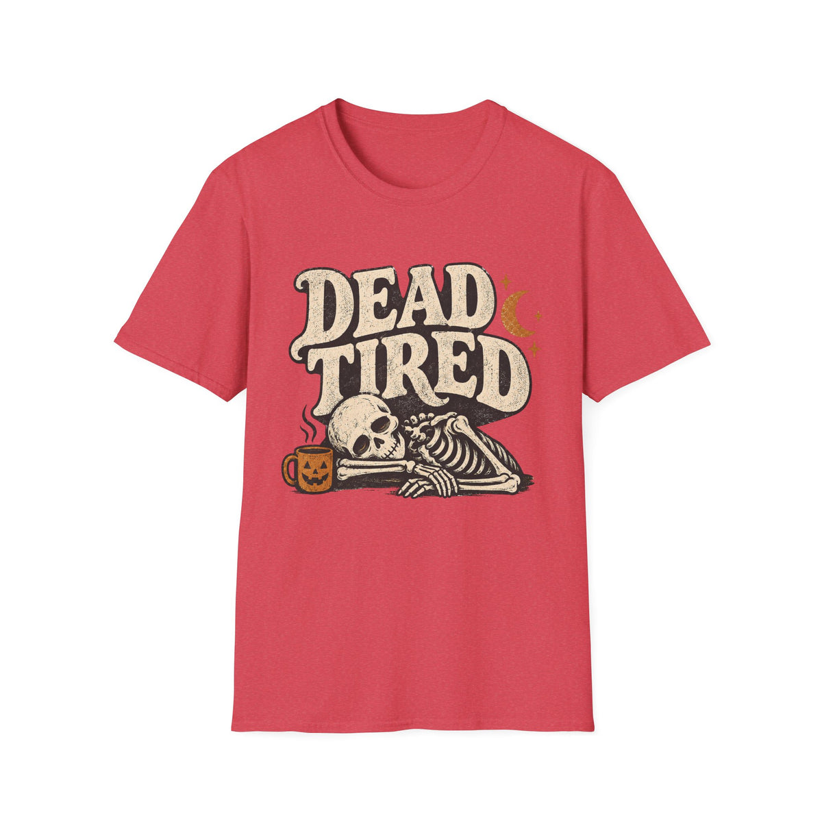 Dead Tired Vintage Halloween Skeleton Tee