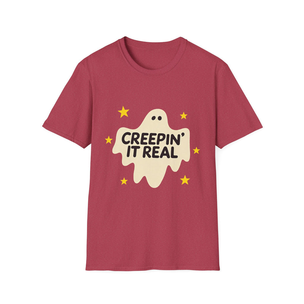 Creepin’ It Real Retro Halloween Ghost Tee