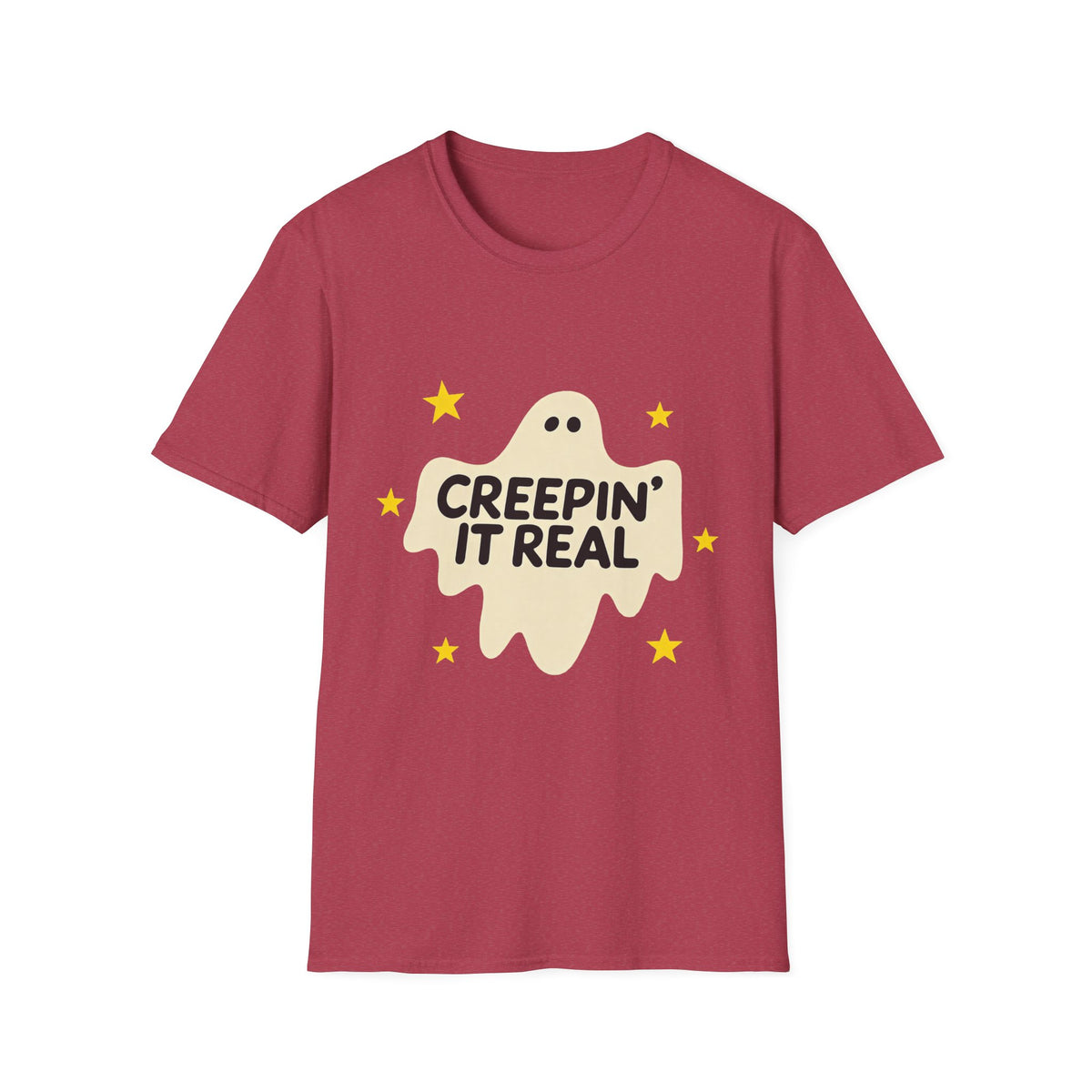 Creepin’ It Real Retro Halloween Ghost Tee