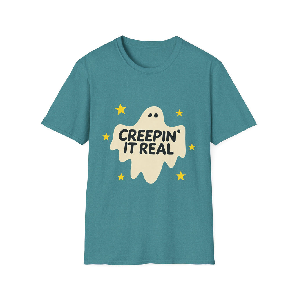 Creepin’ It Real Retro Halloween Ghost Tee