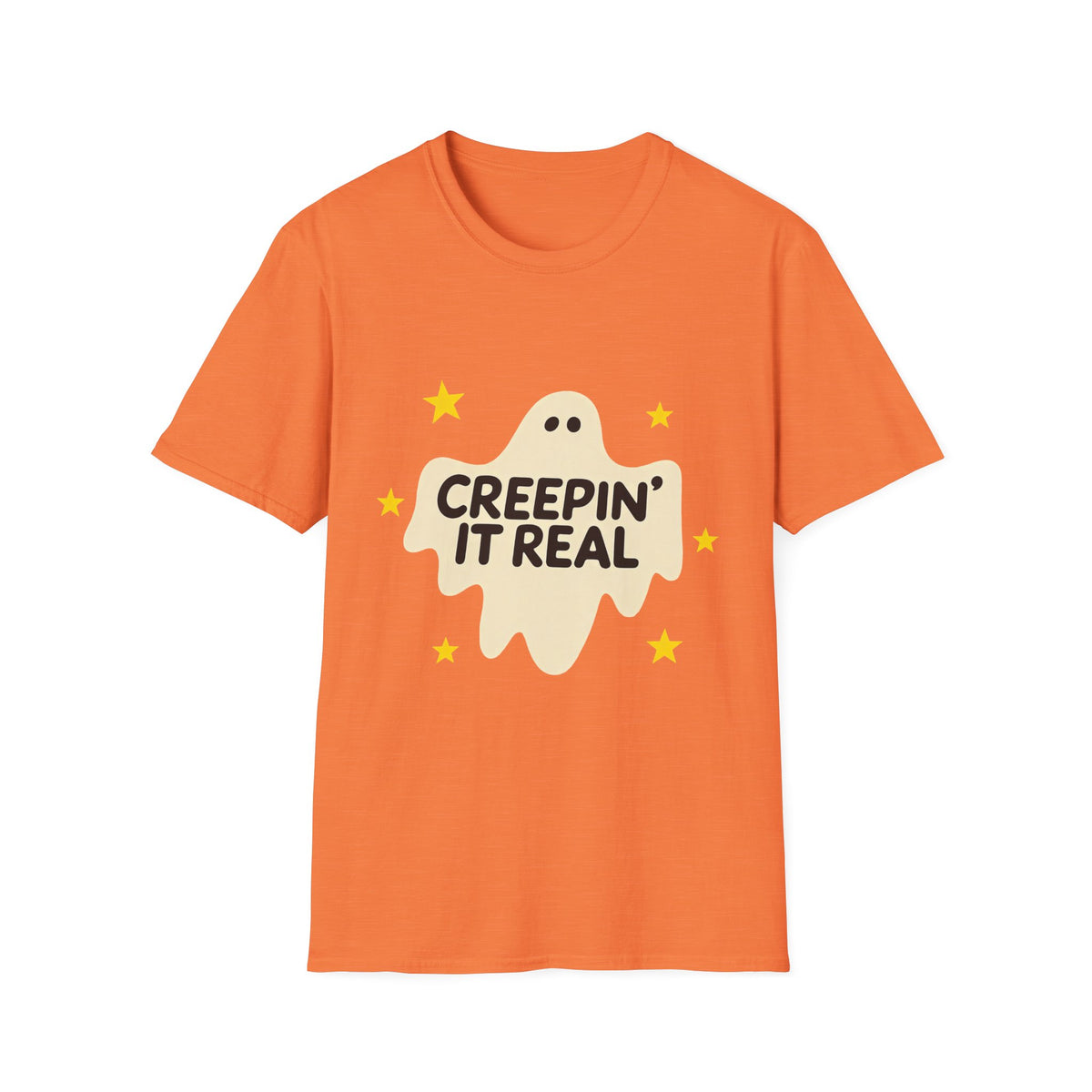 Creepin’ It Real Retro Halloween Ghost Tee