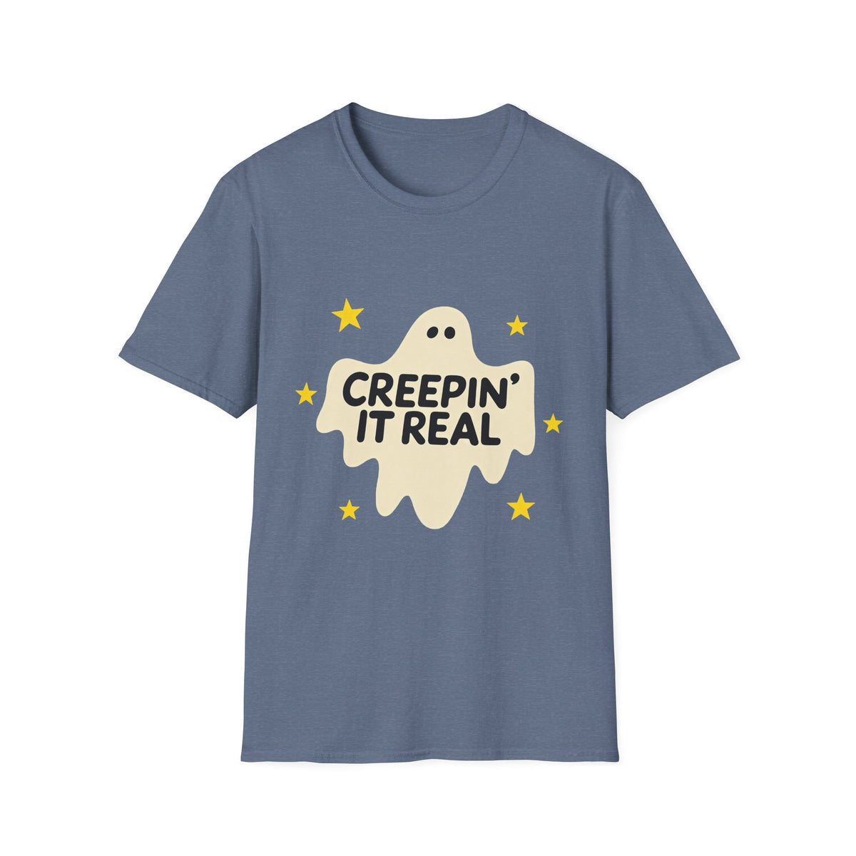 Creepin’ It Real Retro Halloween Ghost Tee