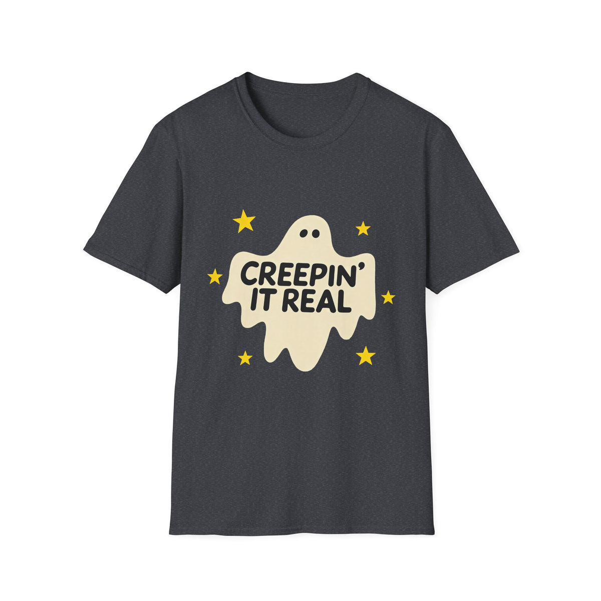 Creepin’ It Real Retro Halloween Ghost Tee