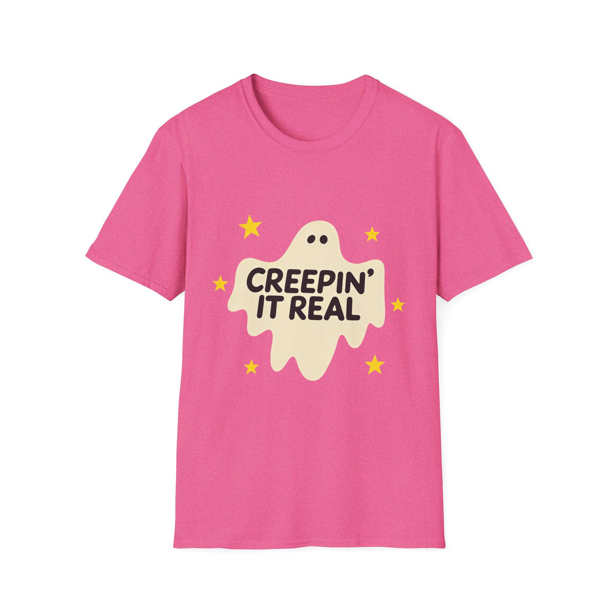 Creepin’ It Real Retro Halloween Ghost Tee