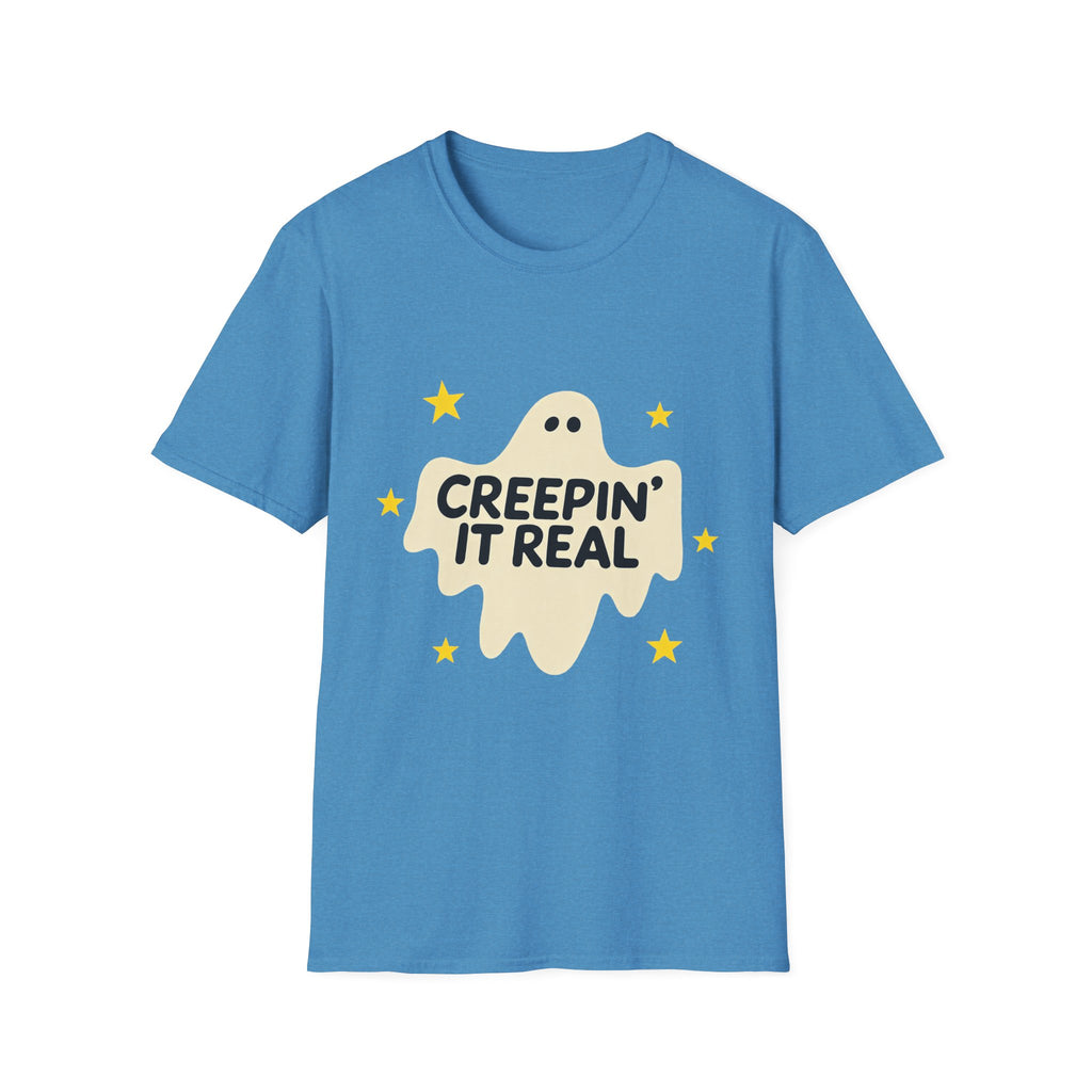 Creepin’ It Real Retro Halloween Ghost Tee
