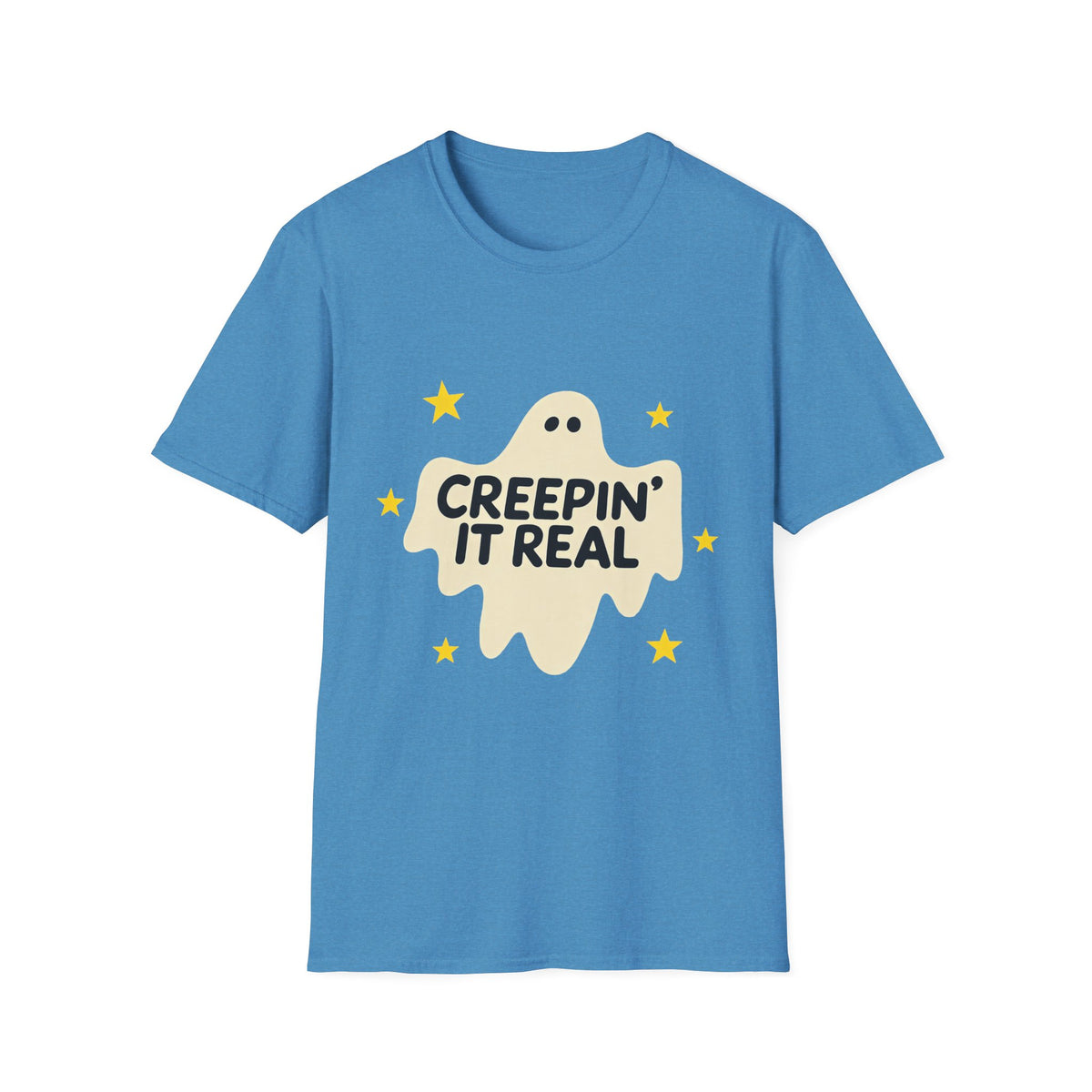 Creepin’ It Real Retro Halloween Ghost Tee