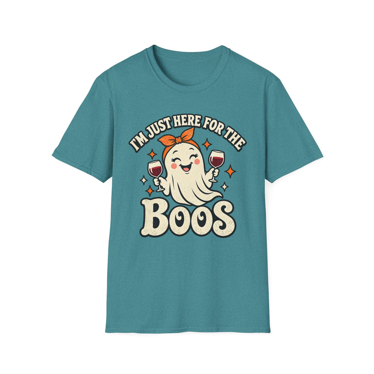 I’m Just Here for the Boos Ghost Halloween Tee