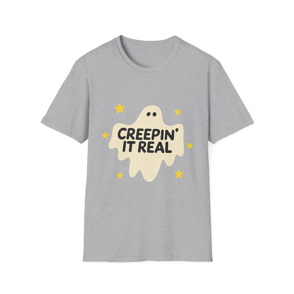 Creepin’ It Real Retro Halloween Ghost Tee