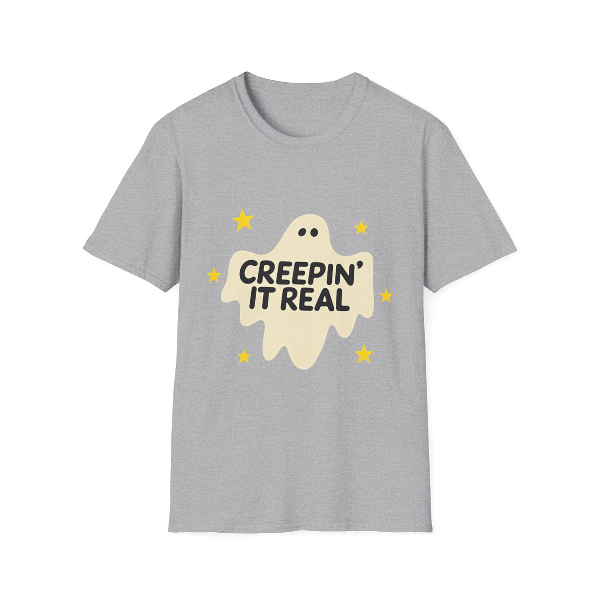 Creepin’ It Real Retro Halloween Ghost Tee