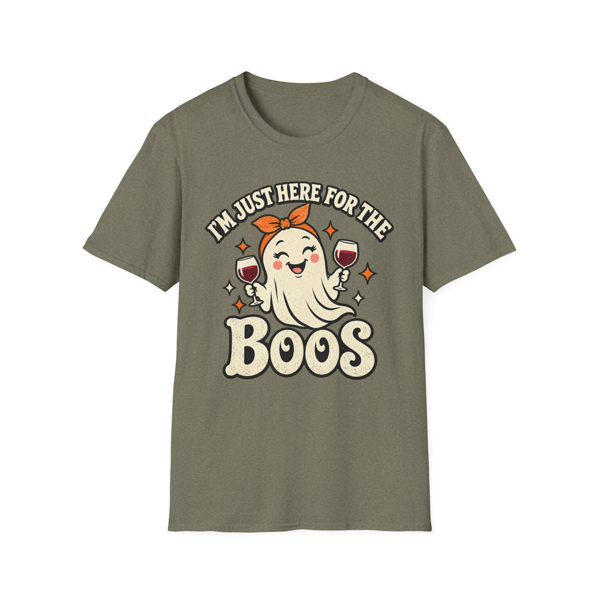 I’m Just Here for the Boos Ghost Halloween Tee