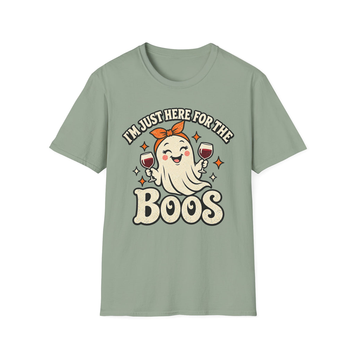 I’m Just Here for the Boos Ghost Halloween Tee