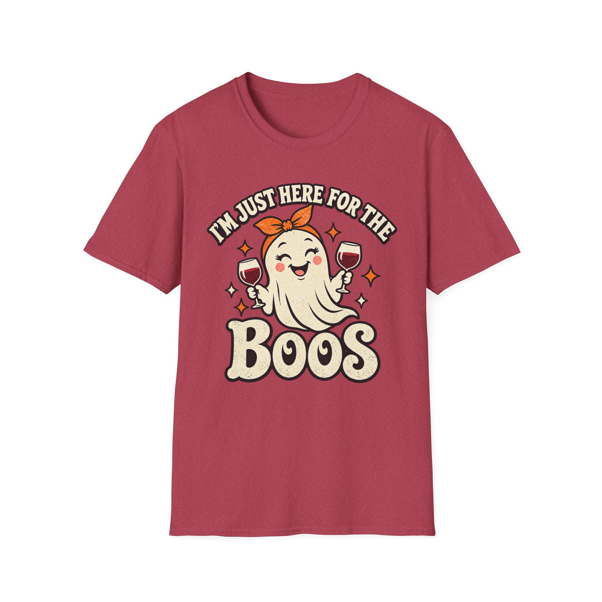 I’m Just Here for the Boos Ghost Halloween Tee