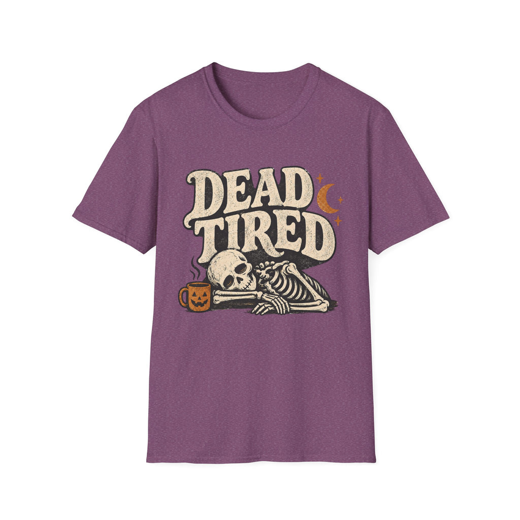 Dead Tired Vintage Halloween Skeleton Tee
