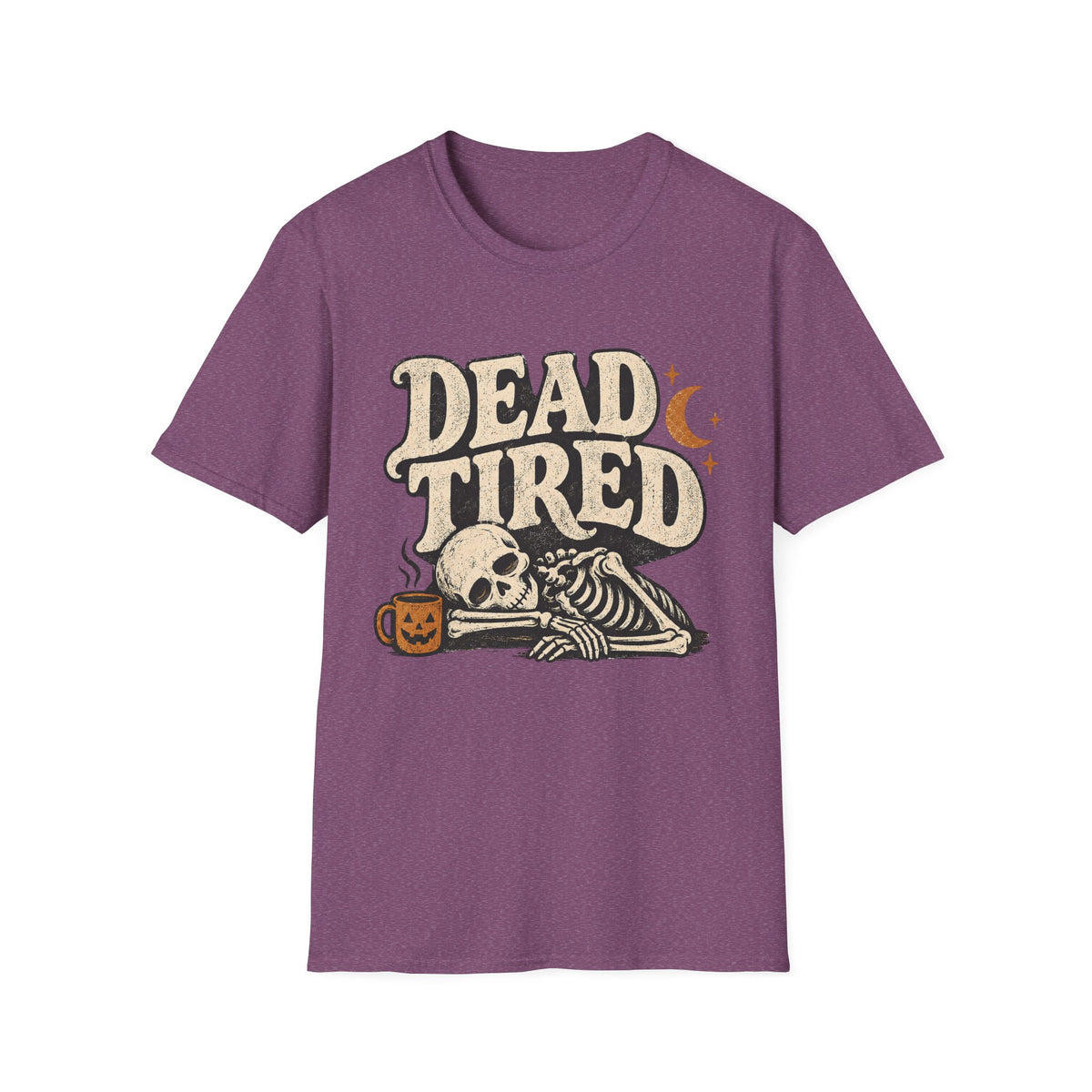 Dead Tired Vintage Halloween Skeleton Tee
