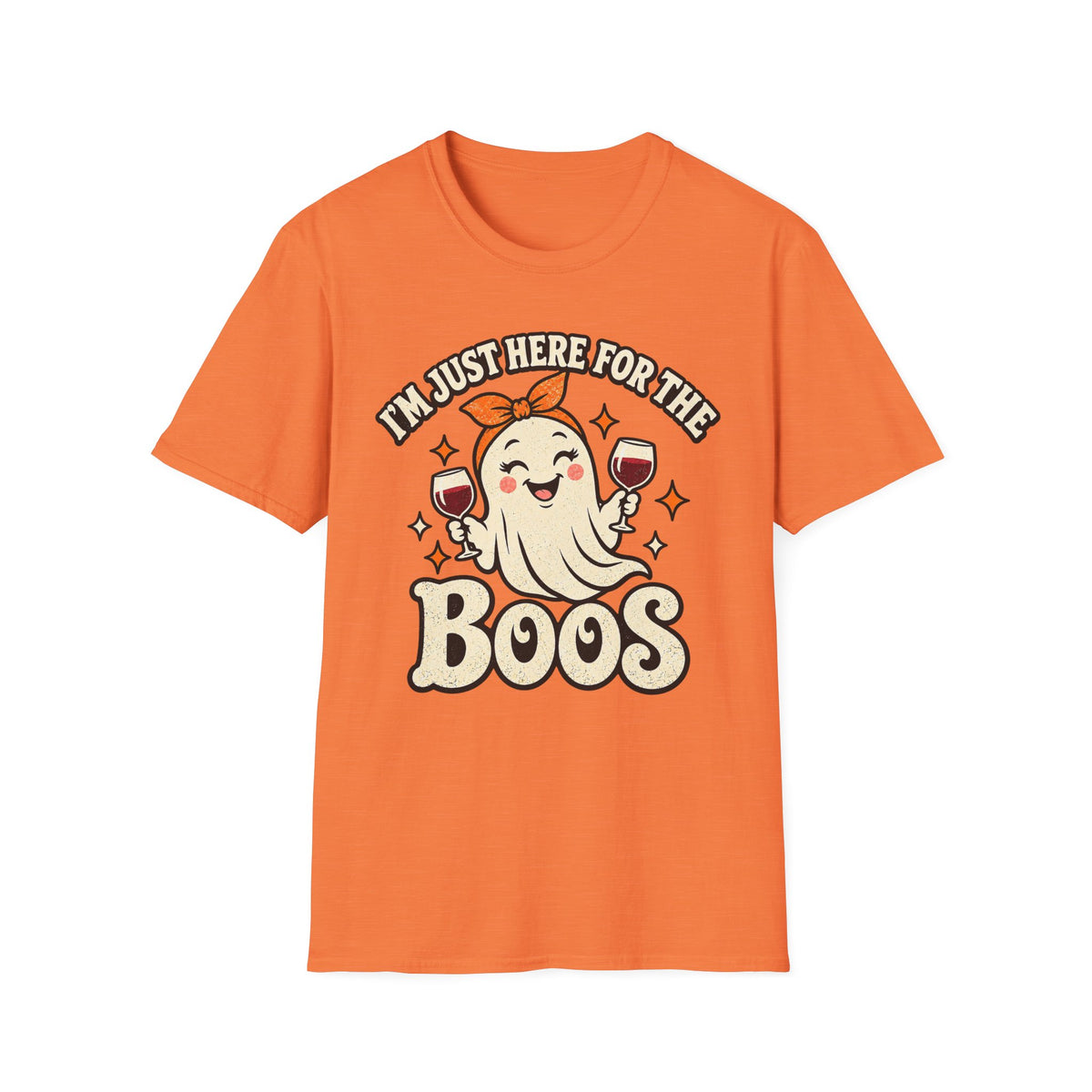 I’m Just Here for the Boos Ghost Halloween Tee