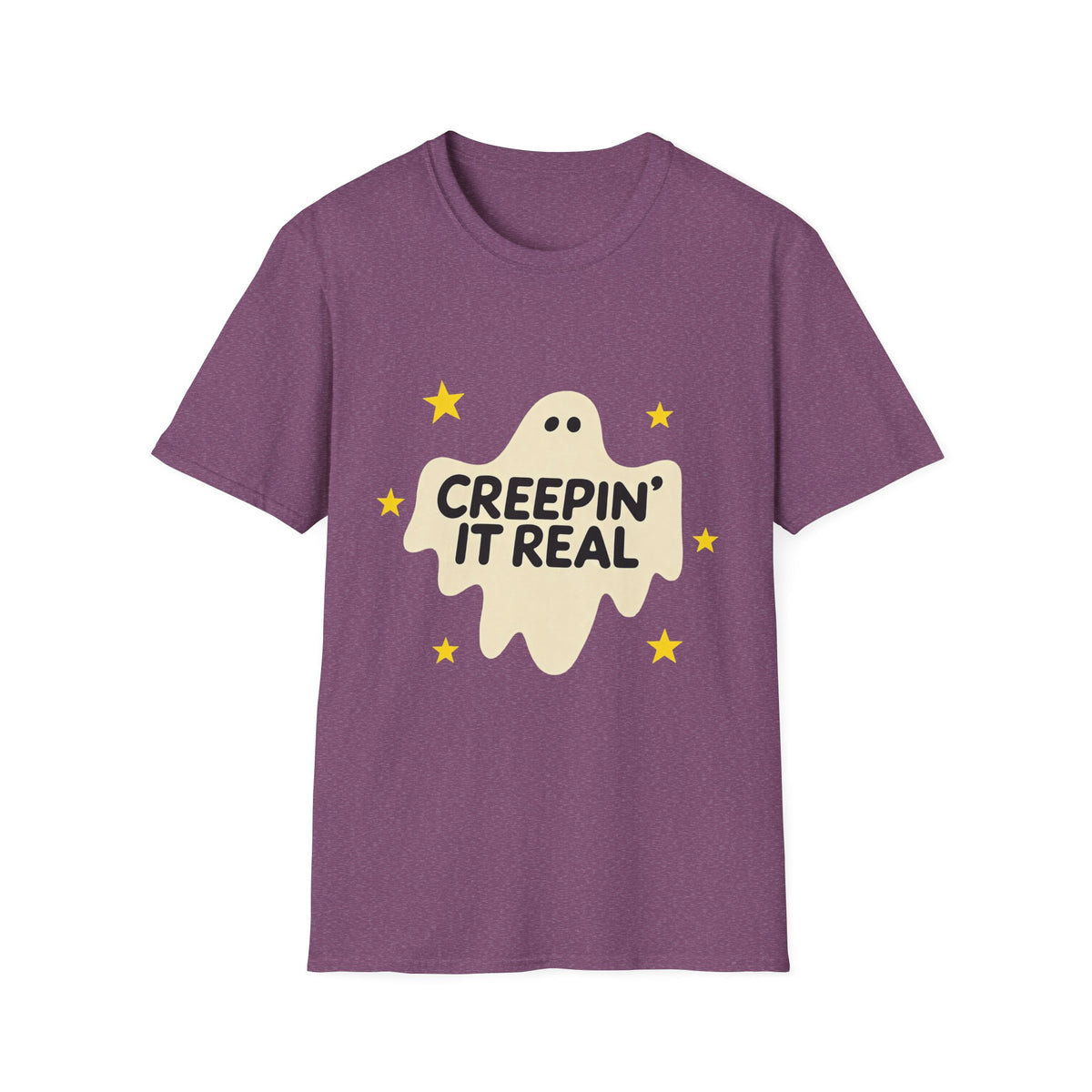 Creepin’ It Real Retro Halloween Ghost Tee